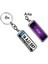 Kişiye Özel Chevrolet Neon Mor Logo Tema Plaka Anahtarlık 1