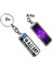 Kişiye Özel Renault Neon Mor Logo Tema Plaka Anahtarlık 1