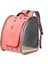 Ldlc QS-027 Şeffaf Pvc Oxford Bez Sırt Çantası Pet Köpek Kedi Omuzları Çanta Seyahat Pet Taşıyıcı - Pembe (Yurt Dışından) 1