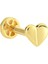 Altın Heart Tragus Piercing 14 Ayar 2