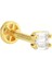 Altın Baget Tragus Piercing 14 Ayar 2