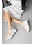 Tatrina Kalın Taban Bej Yeşil Kadın Sneaker 1