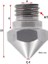 0.4mm Çelik Nozzle MK10-4MM-M7 3