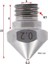 0.2mm Çelik Nozzle MK10-4MM-M7 3