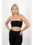 9009-02 Seamless Dikişsiz Siyah Straplez Bandeo 5
