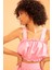 Crop Kare Yaka Kolsuz Askılı Poplin %100 Pamuk Bluz X6728AZ22SM 1