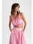 Crop Kare Yaka Kolsuz Askılı Poplin %100 Pamuk Bluz X6728AZ22SM 4