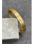 Lilyum Figürlü Gold Renk Erkek Kelepçe Bileklik FRJ11163-1263-G 4