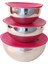 Vıvaldı Çelik Saklama Kabı Ve Karıştırıcı 3 Lu Set 16-20-24 Cm Kırmızı 1