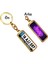 Kişiye Özel Jeep Neon Mor Logo Tema Plaka Anahtarlık 1