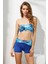 Kaia Straplez Şortlu Bikini Takım Palm Desenli 221239 1