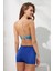 Kaia Straplez Şortlu Bikini Takım Palm Desenli 221239 2