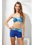 Kaia Straplez Şortlu Bikini Takım Palm Desenli 221239 3