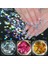 5 Adet Nail Art Lüks Tırnak Süsleme Kelebek Pullar 5 Farklı Renk 1 Arada 1