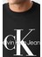 Calvin Klein J30J320933-Beh Core Monogram Regular Fit Düz Siyah Erkek Sweatshirt 2