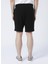 22024737_Onsboyner Yüksek Bel Rahat Kalıp Düz Siyah Erkek Sweat Şort 4