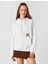 Kedi İşlemeli Sweatshirt Kapüşonlu Uzun Kollu 3