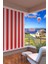 Balkon Perdesi, 380 x 180 Kırmızı Renkli Balkon Brandası 1