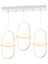TT006-3S-BY Minyon Modeli 3'lü Mat Beyaz Sıralı LED Avize 1