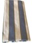 Balkon Perdesi Korniş Tokalı Bağcıklı Gri Krem 360X200 4