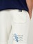 %100 Pamuk Beli Lastikli Regular Fit Baskılı Sweat Şort 3