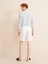%100 Keten Regular Fit Basic Şort 4