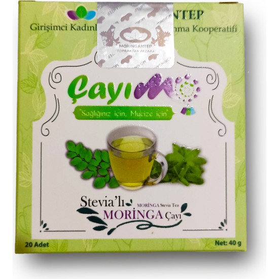 Moringantep Çayımo Stevia'lı Moringa Çayı 20'li Süzen Poşet