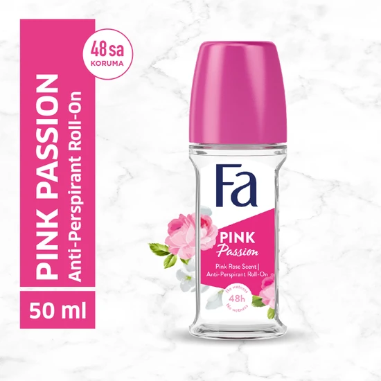 Fa Pink Passion Çiçeksi Kokulu Kadın Roll-On 50 Ml 1 Adet