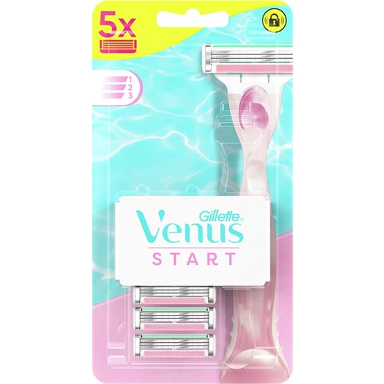 Gillette EKS Ticaret Gillette Venus Start Manuel Tıraş Makinesi 5’Li Yedek Başlık