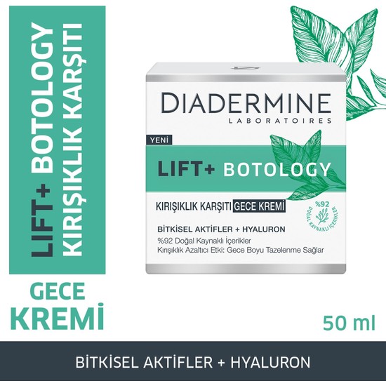 Diadermine Lift+ Botology Kırışıklık Karşıtı Gece Kremi 50 ml