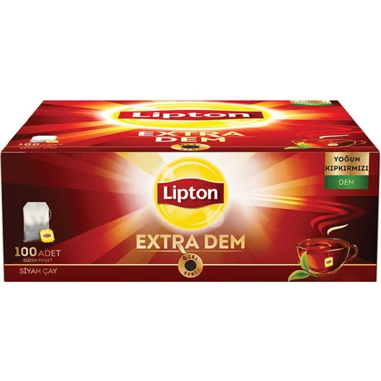 Lipton Extra Dem Bardak Poşet Çay 100'LÜ