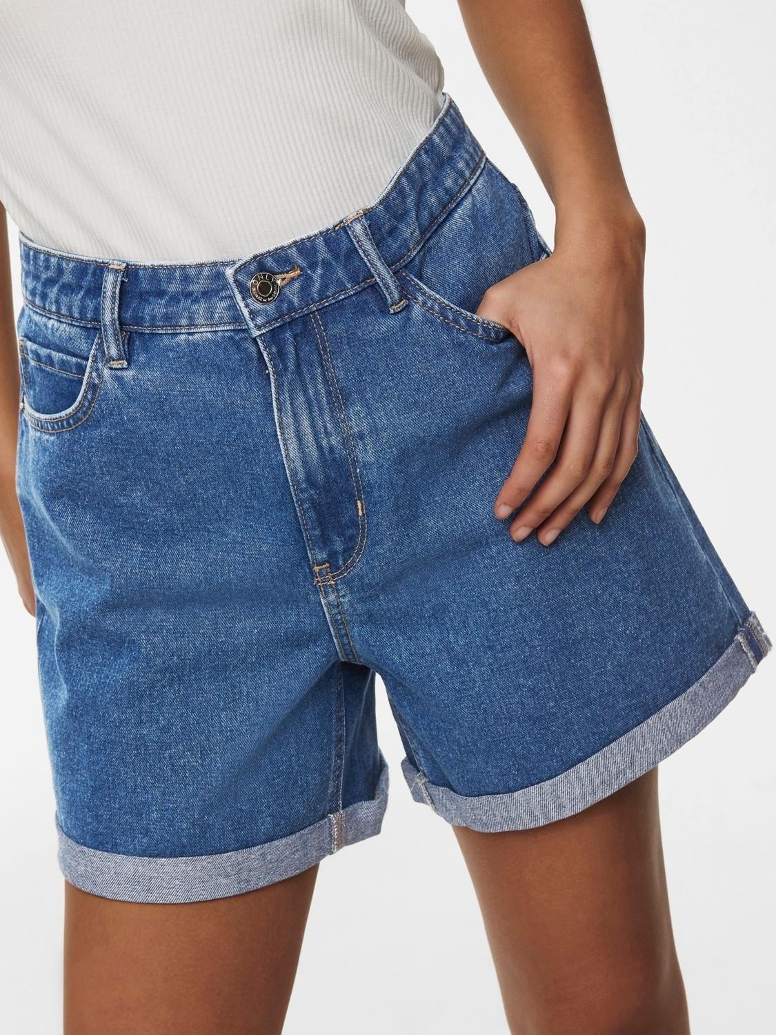 Only Onlvega Hw Anne Shorts Mavi görsel 3