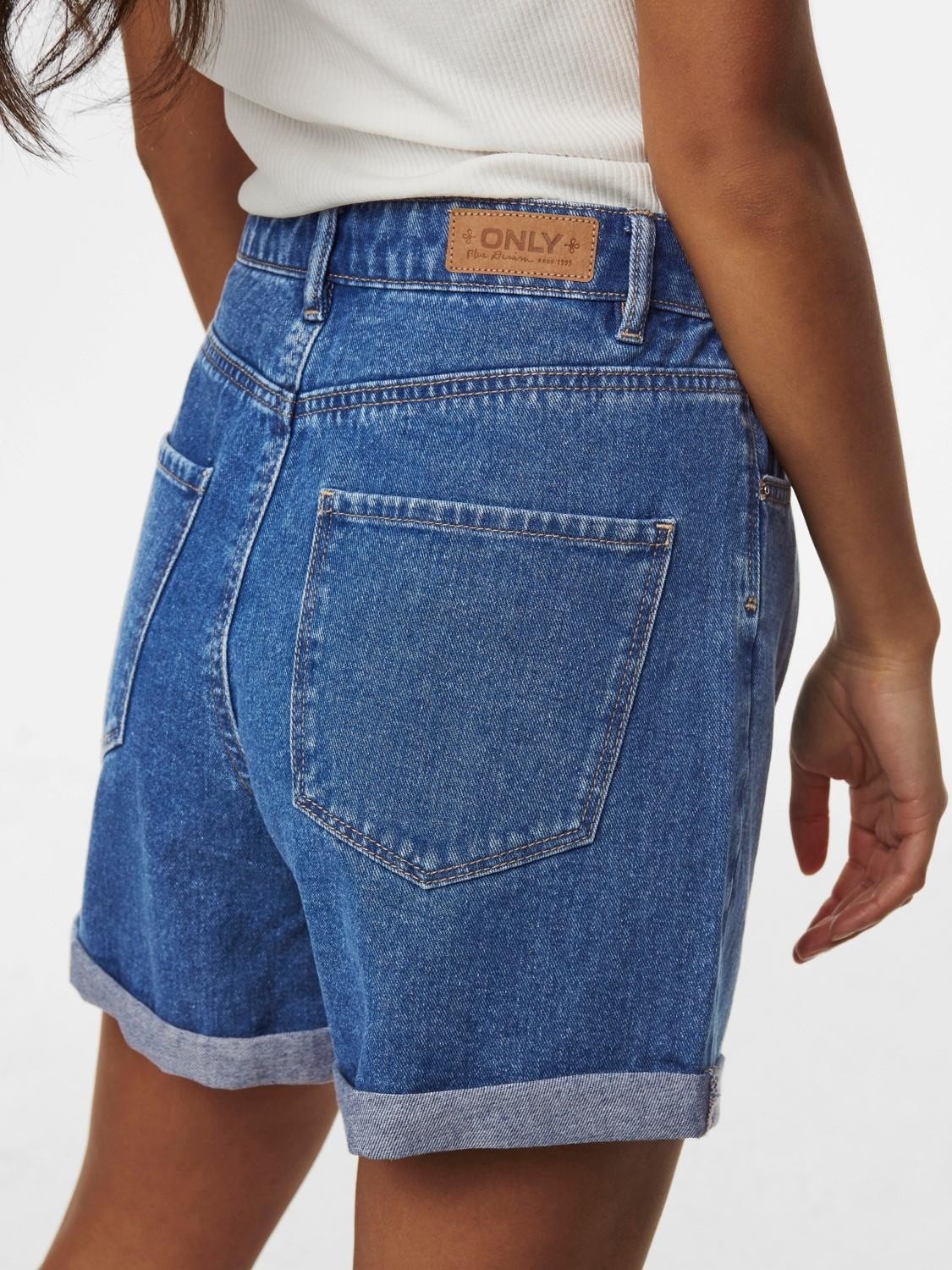 Only Onlvega Hw Anne Shorts Mavi görsel 4