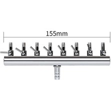 Ultrasike 2-12 Yollu Çapraz Akvaryum Hava Akış Ayırıcı Kol Kontrol Vanası Hava Pompası 8 Yol (Yurt Dışından)