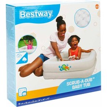 Bestway Kare Bebek Havuzu - Beyaz