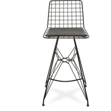 Akın Lux Akın Lüx Tel Bar Taburesi - Siyah