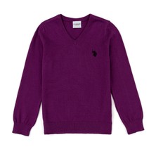 U.S. Polo Assn. Kız Çocuk Menekşe Triko Kazak 50237168-VR037