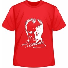 Fumos Fashion Unisex Atatürk Baskılı Tshirt