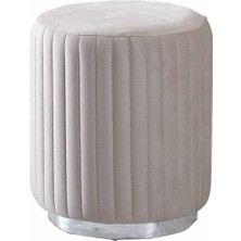 Zenna Puf Krom Bej (Chrome Beige)