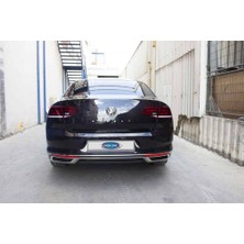 OMSA VW Passat B8.5 Krom Egzoz Çerçevesi Difüzör 2019 ve Sonrası