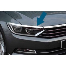 OMSA VW Passat B8 Krom Far Üstü Çıta 3 Parça 2015-2019 Arası