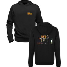 Pulp Fiction Baskılı Siyah Ön Arka Baskılı Çocuk Sweatshirt
