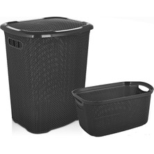 Aslife 2'li Çamaşır Sepeti Seti