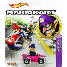 Hot Wheels Waluigi Badwagon Mario Kart Orijinal Çek Bırak Die-Cast 1:64 Oyuncak Arabalı Figür