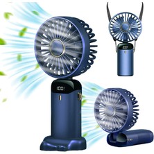 Chronus Mini El Fanı Taşınabilir Kişisel Fan Asılı Boyun Fanı 90° Ayarlanabilir USB Şarj Edilebilir 5000MAH Küçük Masa Fanı 5 (Yurt Dışından)