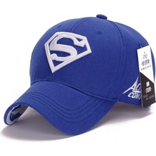 Luxuitems Superman Erkek Boy Beyzbol Şapkası Snapback Spor Kamyon Şoförü Ayarlanabilir Güneş Şapkası (Yurt Dışından)