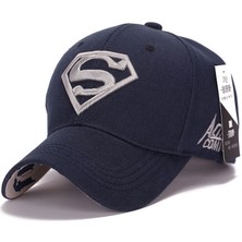 Luxuitems Superman Erkek Boy Beyzbol Şapkası Snapback Spor Kamyon Şoförü Ayarlanabilir Güneş Şapkası (Yurt Dışından)