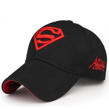 Luxuitems Superman Erkek Boy Beyzbol Şapkası Snapback Spor Kamyon Şoförü Ayarlanabilir Güneş Şapkası (Yurt Dışından)