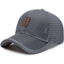 Luxuitems Unisex Örgü Model Şapka - Koyu Gri (Yurt Dışından)