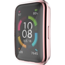 Huawei Band 6 / 6 Pro / Honor Band 6 İçin Tpu Kılıf Pembe (Yurt Dışından)